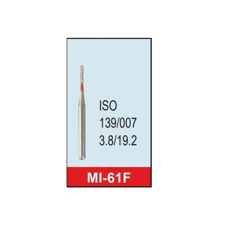 Freza diamantata fina MI-61F rosu ISO 139/007 Mani