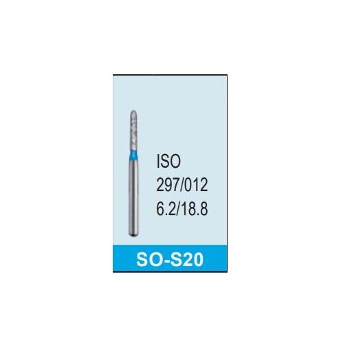 Freza diamantata scurta standard SO-S20 albastru ISO 297/012 Mani