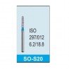 Freza diamantata scurta standard SO-S20 albastru ISO 297/012 Mani