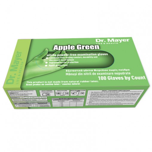 Manusi Examinare Nitril Nepudrate Apple Green Marimea M Dr. Mayer