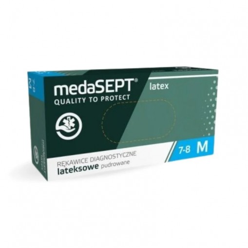 Manusi examinare latex pudrate marimea L Medasept