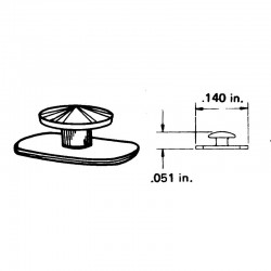 Buton lingual plat Solventum