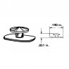 Buton lingual plat Solventum