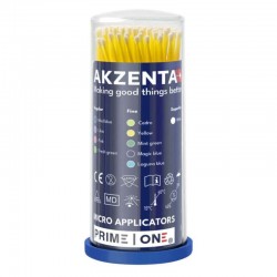 Micro aplicatoare fine galbene 100 bucati Akzenta