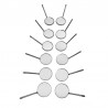 Set 12 oglinzi plane N°4 Medenta