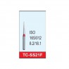 Freza diamantata fina super-scurta TC-SS21F rosu ISO165/012 Mani