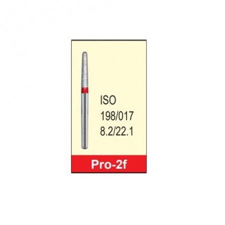 Freza diamantata fina PRO-2F rosu ISO 198/018 Mani