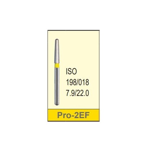 Freza diamantata extra-fina PRO-2EF galben ISO 198/017 Mani