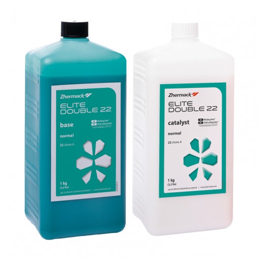 Silicon duplicare Elite Double 22 baza 1kg + catalizator 1kg Zhermack