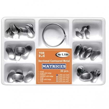 Kit 30 matrici sectionale asortate hard 0.035mm + 1 inel TorVM