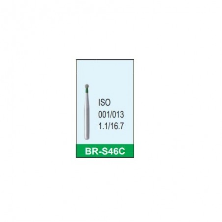 Freza diamantata grosiera scurta BR-S46C verde ISO 001/013 Mani