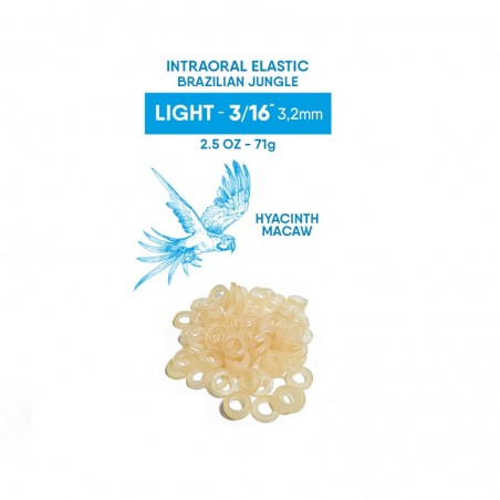 Elastice intraorale Brazilian Jungle Light 3/16" (4.8mm) 2.5oz (71g) Orthometric