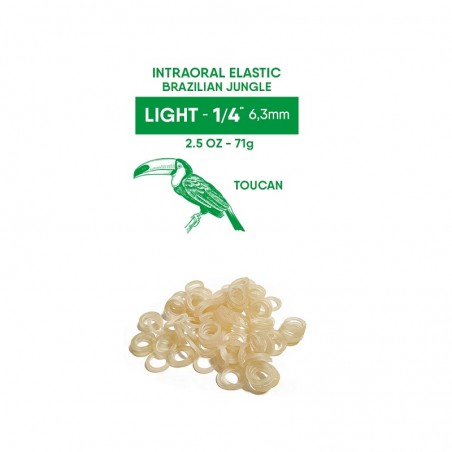 Elastice intraorale Brazilian Jungle Light 1/4" (6.3mm) 2.5oz (71g) Orthometric