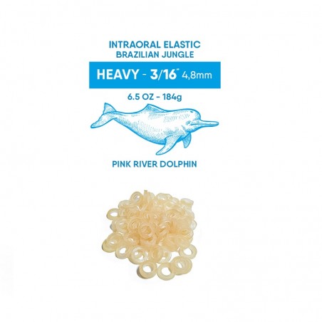 Elastice intraorale Brazilian Jungle Heavy 3/16" (4.8mm) 6.5oz (184g) Orthometric