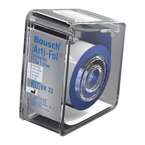 Hartie de articulatie Arti-Fol Metallic 12µ One Sided albastru rola 22mm x 20m Bausch
