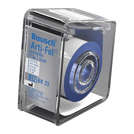Hartie de articulatie Arti-Fol Metallic 12µ One Sided albastru rola 22mm x 20m Bausch
