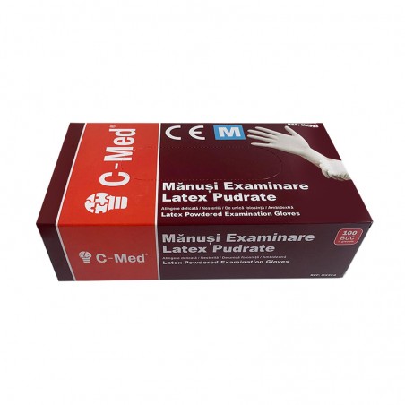 Manusi examinare latex pudrate marimea M C-Med