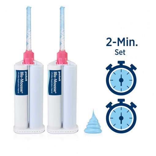 Blu-Mousse Classic 2 minute 2 x 50ml + 6 varfuri Parkell