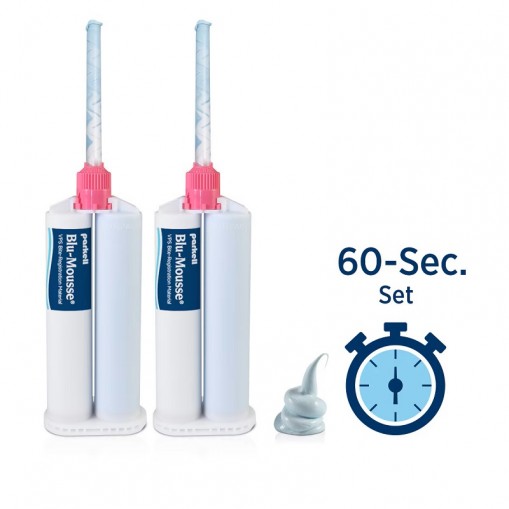 Blu-Mousse Fast 60 secunde 2 x 50ml + 6 varfuri Parkell