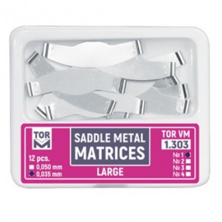 Matrici metalice subgingivale large 0.050mm 12 bucati TorVM