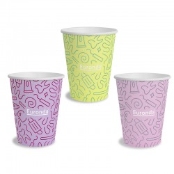 Pahare hartie Monoart Graffiti 50 bucati Euronda