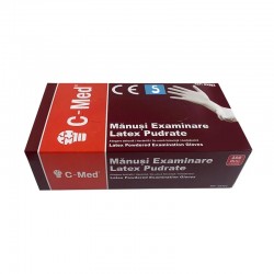 Manusi examinare latex pudrate marimea S C-Med