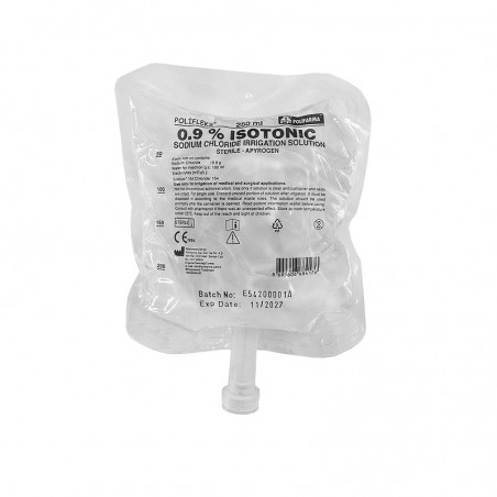Solutie salina clorura sodiu 0.9% pentru irigatii 250ml Hygitech