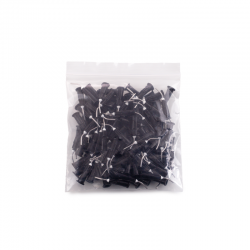 Varfuri aplicatoare geluri/flow negru 18g 100 bucati Tribest-Dental