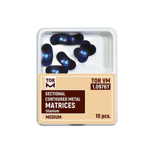 Matrici sectionale conturate titan 0.050mm medium hard 10 bucati TorVM
