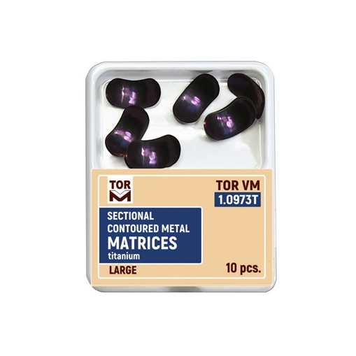 Matrici sectionale conturate titan 0.050mm large hard 10 bucati TorVM
