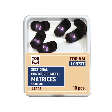 Matrici sectionale conturate titan 0.050mm large hard 10 bucati TorVM