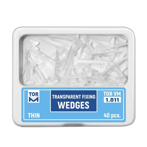Pene plastic interdentare transparente subtiri 40 bucati TorVM
