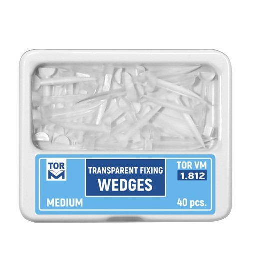 Pene plastic interdentare transparente medii 40 bucati TorVM