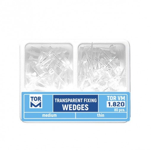Pene plastic interdentare transparente asortate subtiri-medii 80 bucati TorVM