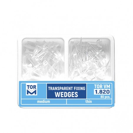 Pene plastic interdentare transparente asortate subtiri-medii 80 bucati TorVM