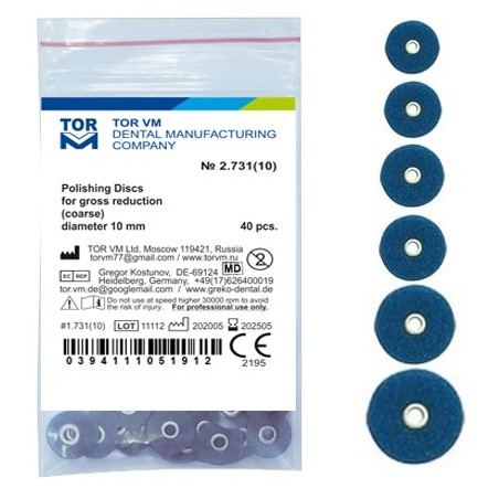 Discuri lustruire coarse 12.7mm Dark Blue 40 bucati TorVM