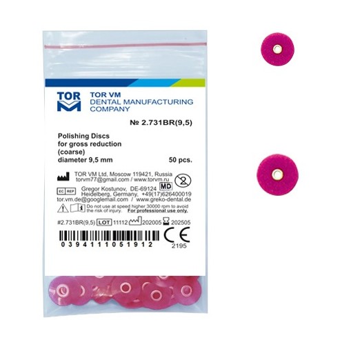 Discuri lustruire coarse 12.7mm Red 50 bucati TorVM