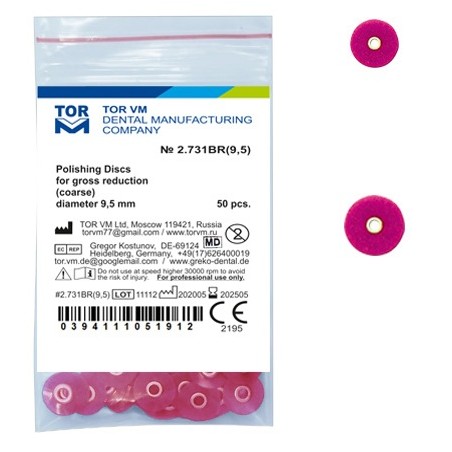 Discuri lustruire coarse 12.7mm Red 50 bucati TorVM