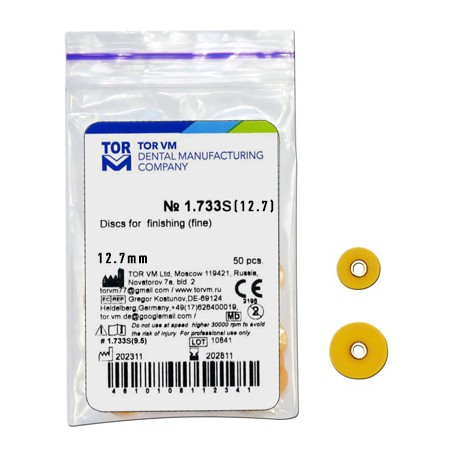 Discuri finisare fine 12.7mm Yellow 50 bucati TorVM