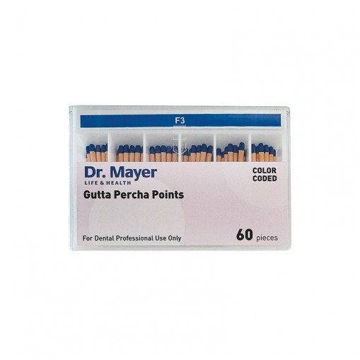 Conuri de gutaperca F3 60 bucati Dr.Mayer