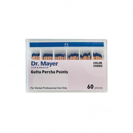Conuri de gutaperca F3 60 bucati Dr.Mayer