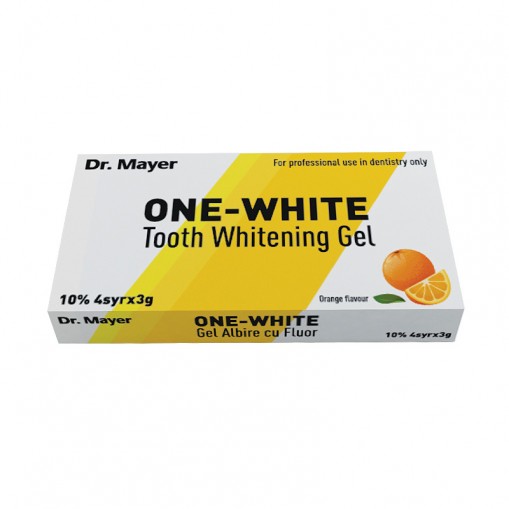 Gel albire cu fluor 10% One-White Orange 4 x 3g Dr.Mayer