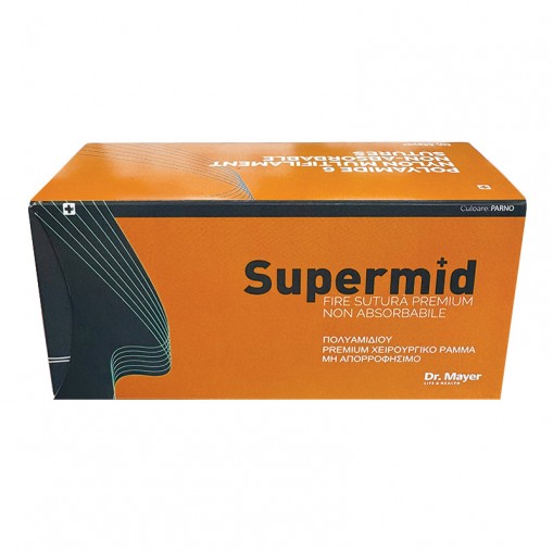 12 Fire sutura Supermid PAM 3/0 cu ac 18mm ½ sectiune rotunda Dr.Mayer