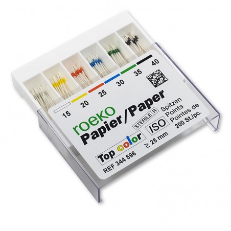 Conuri hartie Roeko Top Color Paper Points 200 bucati