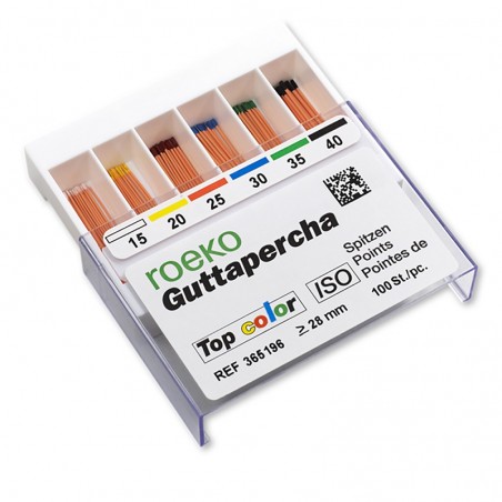 Conuri gutaperca Roeko Top Color Guttapercha Points 100 bucati