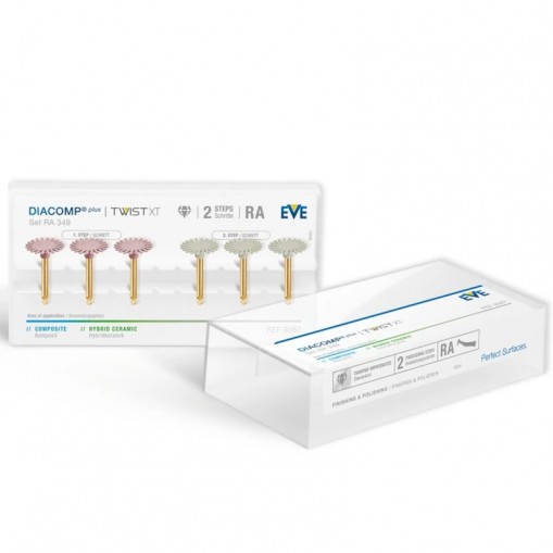 DIACOMP Plus Twist XT RA 349 Set 6 gume lustruire Eve