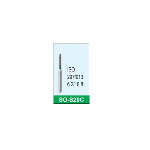 Freza diamantata scurta grosiera SO-S20C verde diametru ISO 297/013 Mani